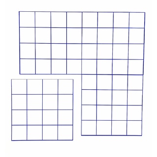 Маркерное поле "Клетка" для работы на классной доске (из 4-х частей)