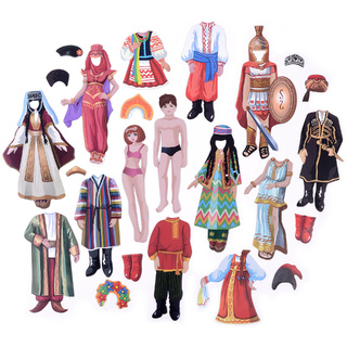 Магнитная развивающая игра "Костюмы народов мира"