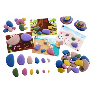 Радужные камешки "Художественные цвета" (72 шт.) Набор с карточками